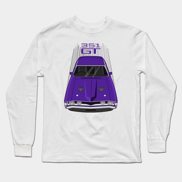 Ford Falcon XA GT 351 - Purple Long Sleeve T-Shirt by V8social